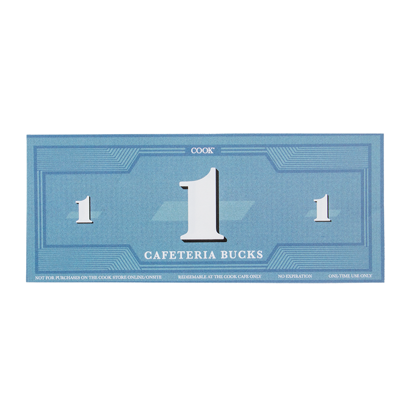 Cook Cafeteria Bucks