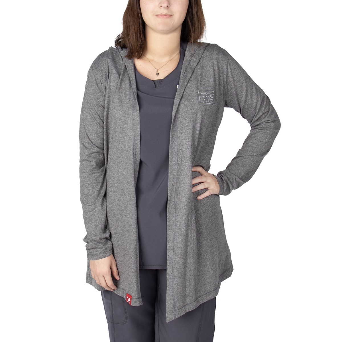 Hooded zip top cardigan