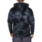 Black Marbled Hoodie - White Logo